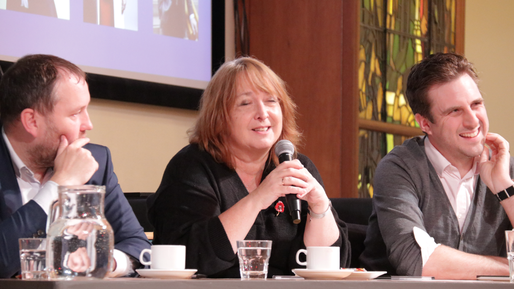 Ian Murray MP, Christine Jardine MP and Daniel Johnson MSP at Our Scottish Future's Finding Common Cause event, November 2021